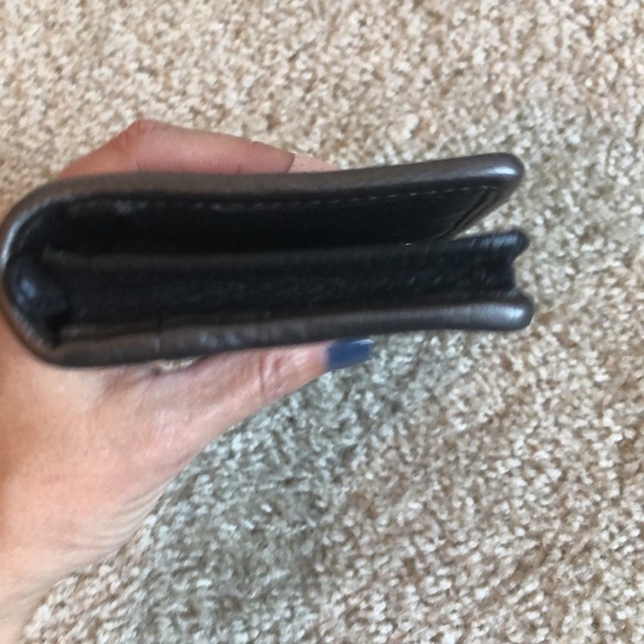 New Brighton black leather silver heart swirl large wallet credit card - Picture 6 of 9